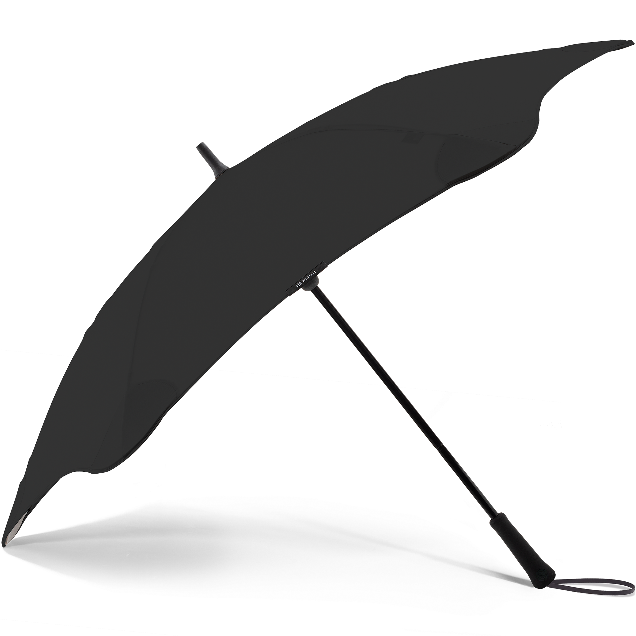 2020 Black Exec Blunt Umbrella Side View