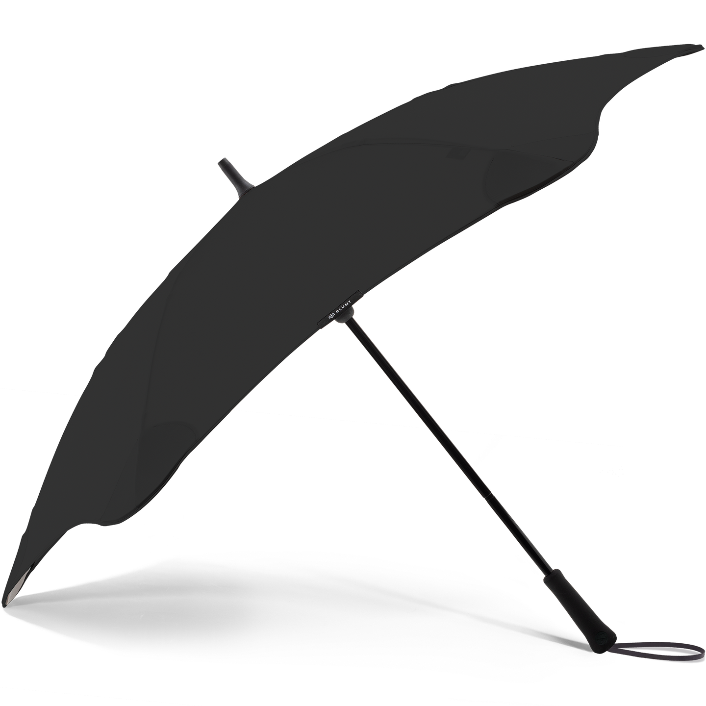 2020 Black Exec Blunt Umbrella Side View