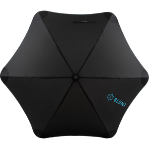 2020 Black/Blue Sport Blunt Umbrella Top View