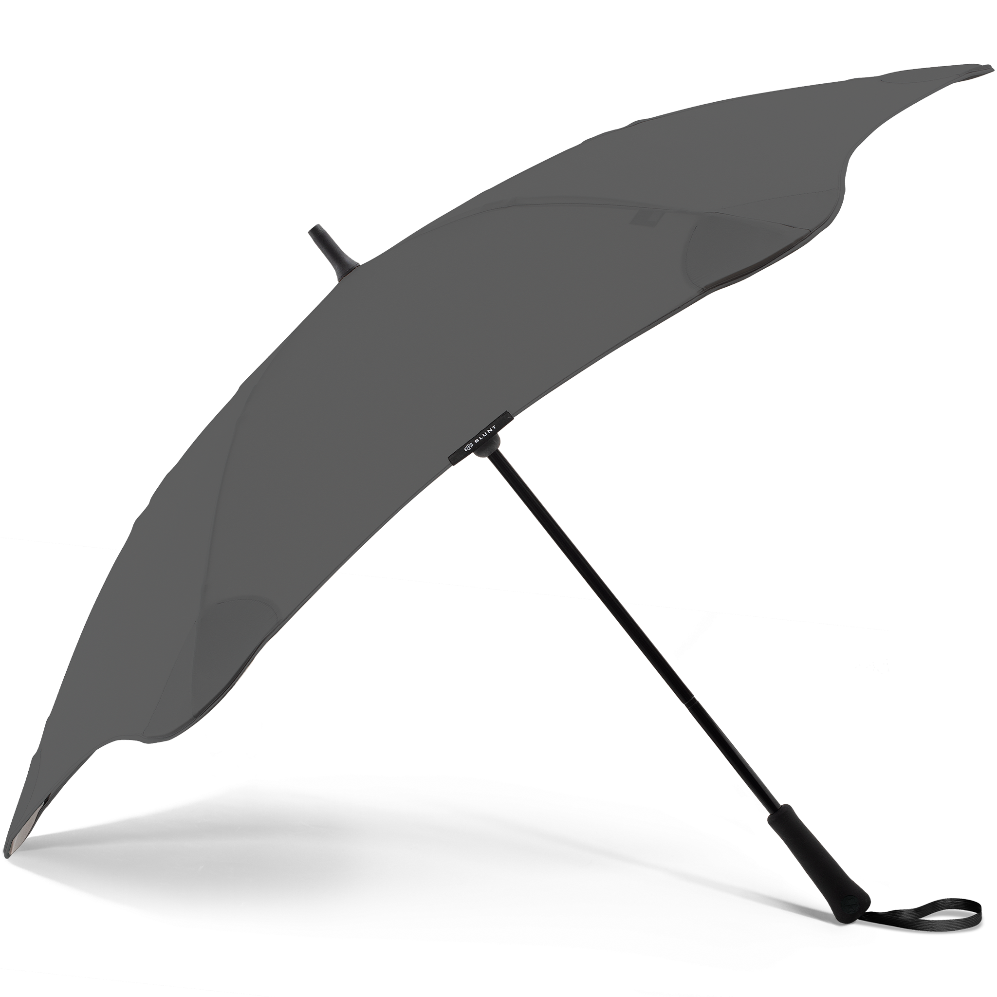 2020 Classic Charcoal Blunt Umbrella Side View