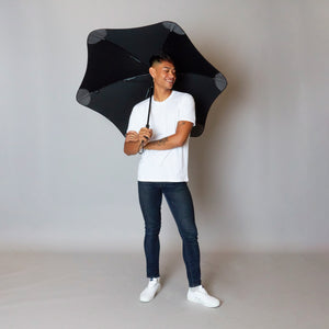 2020 Classic Black Blunt Umbrella Model Front View