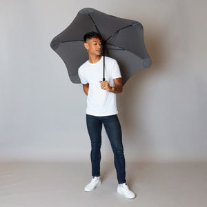2020 Classic Charcoal Blunt Umbrella Model Front View