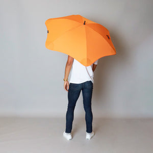 2020 Classic Orange Blunt Umbrella Model Back View