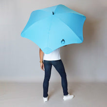 Laden Sie das Bild in den Galerie-Viewer, 2020 Blue Exec Blunt Umbrella Model Back View