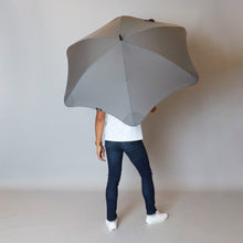Laden Sie das Bild in den Galerie-Viewer, 2020 Charcoal Exec Blunt Umbrella Model Back View