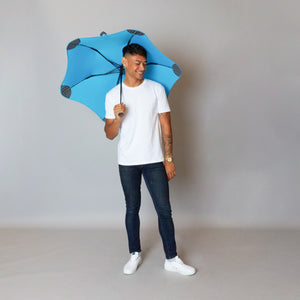 2020 Metro Blue Blunt Umbrella Model Front View