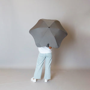 2020 Metro Charcoal Blunt Umbrella Model Back View