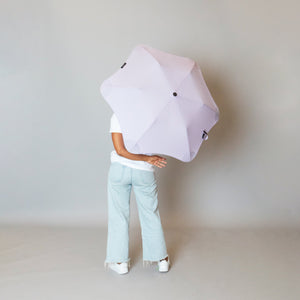 2020 Metro Lilac Blunt Umbrella Model Back View