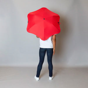 2020 Metro Red Blunt Umbrella Model Back View