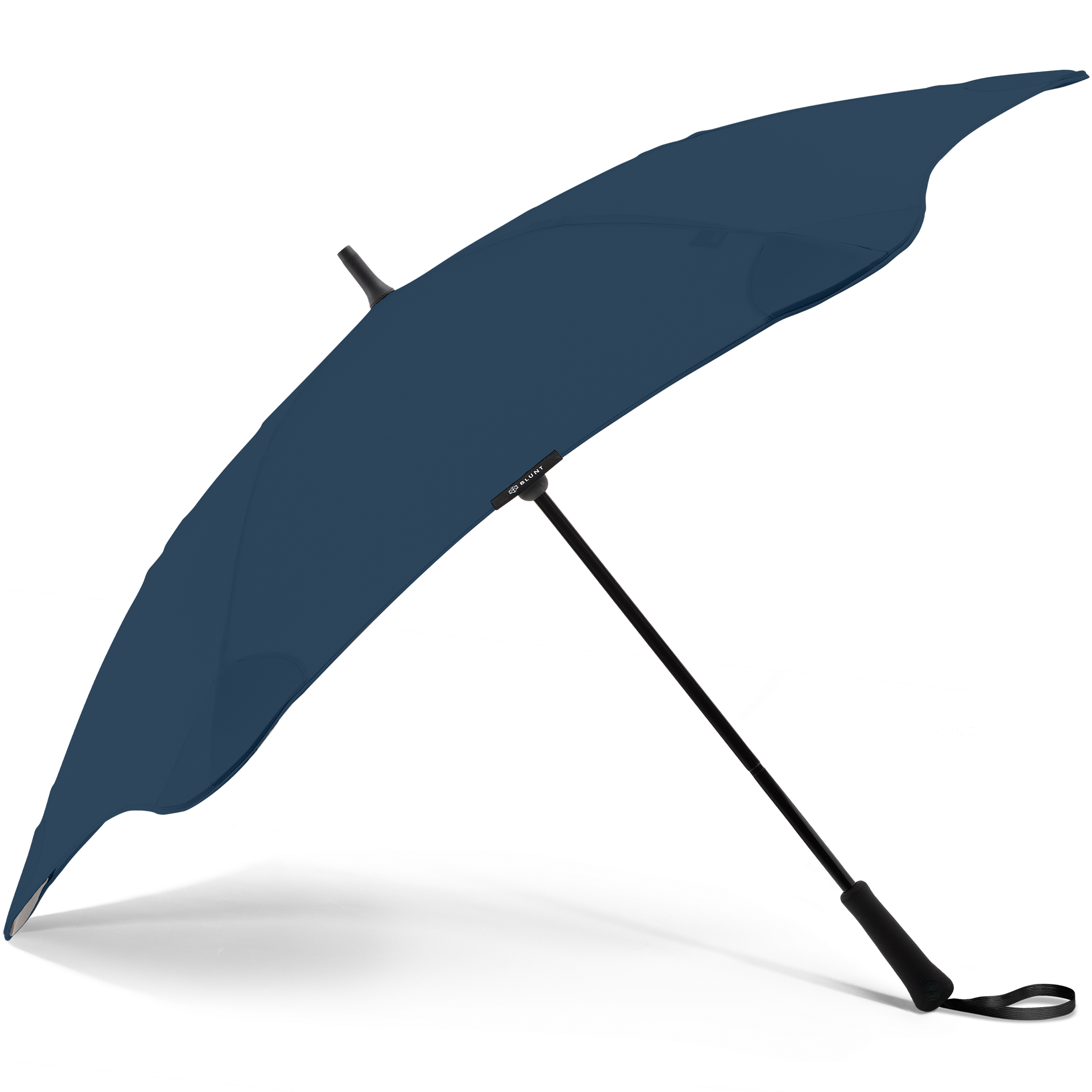 2020 Classic Navy Blunt Umbrella Side View