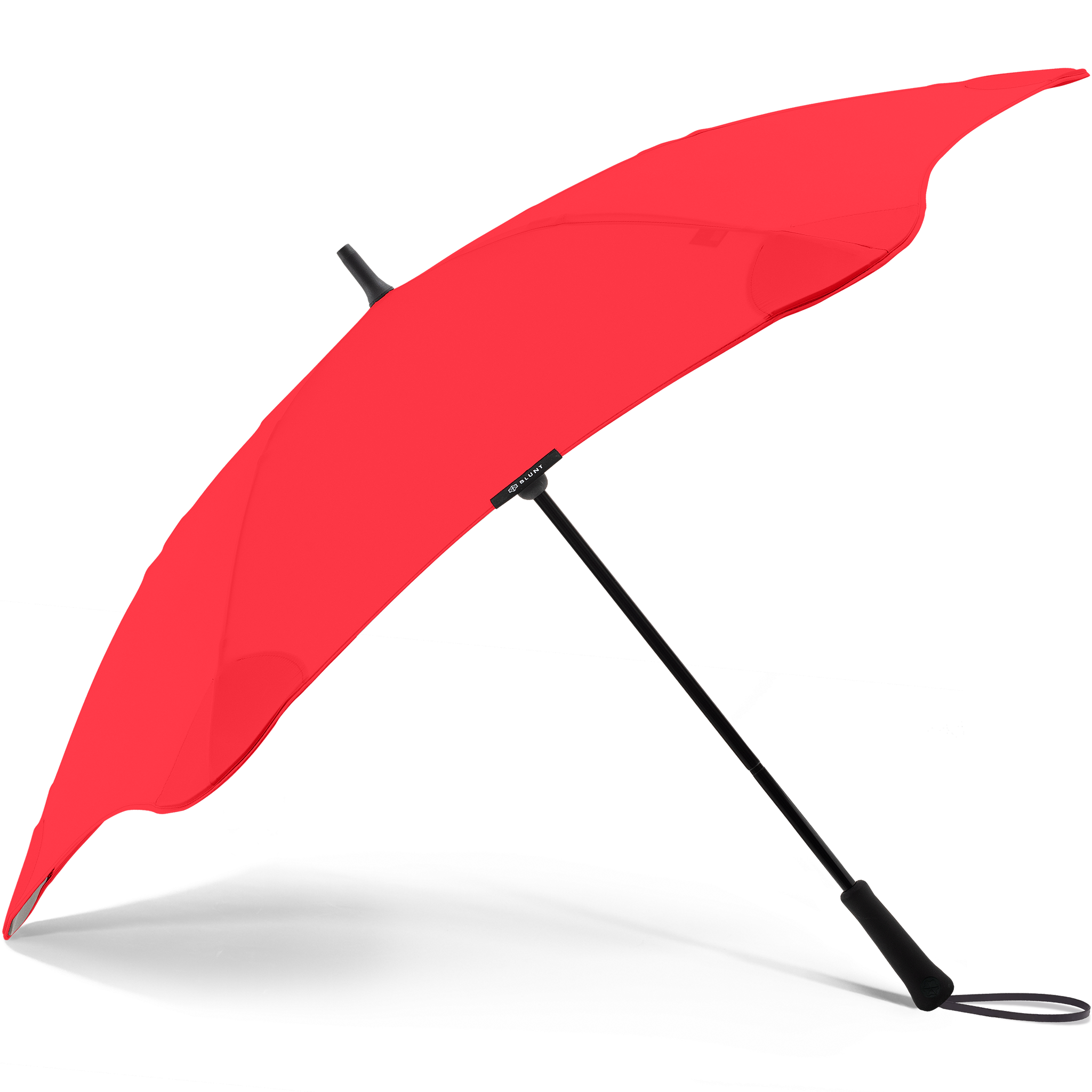 2020 Red Exec Blunt Umbrella Side View