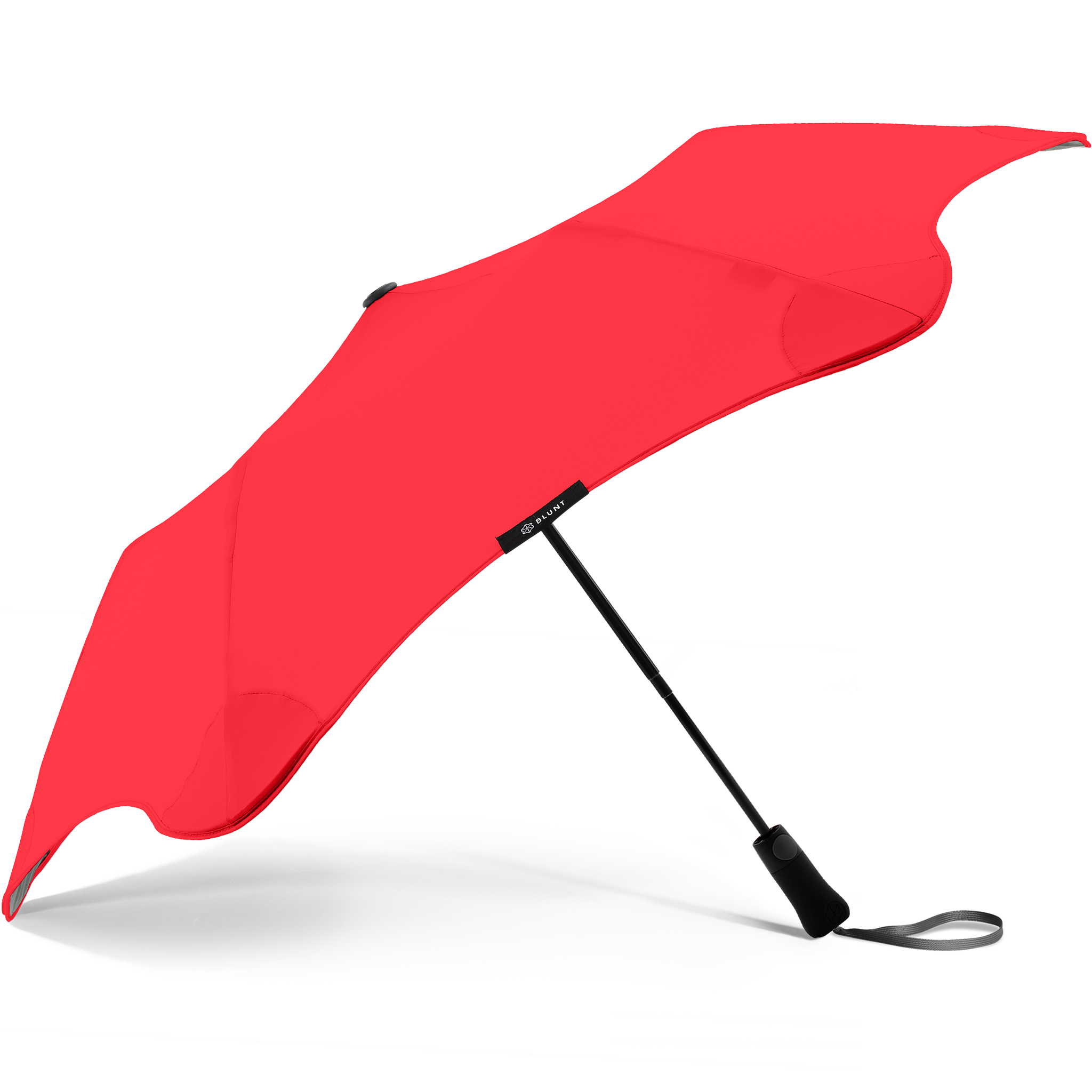 2020 Metro Red Blunt Umbrella Side View